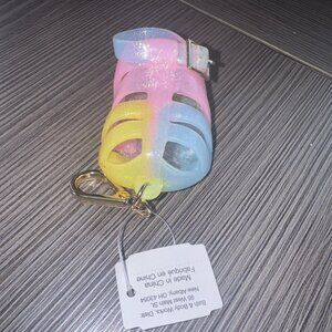 BATH & BODY WORKS JELLY SANDAL POCKETBAC HOLDER HAND SANITIZER CLIP CASE CUTE